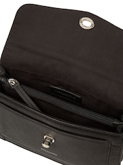 Pure Luxuries London Black 'Freya' Leather Cross-Body & Clutch Bag - Image 5 of 6