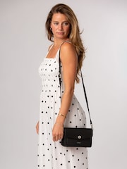 Pure Luxuries London Black 'Freya' Leather Cross-Body & Clutch Bag - Image 6 of 6