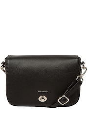 Pure Luxuries London Black 'Briony' Leather Cross-Body & Clutch Bag - Image 4 of 7