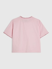 River Island Pink Stripe Embellished T-Shirt - Image 2 of 4