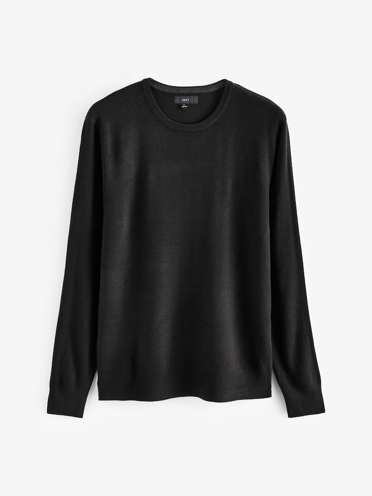 Noir/Gris - Col ras du cou - Lot de coupe classique Soft Touch Pull 2 - Image 7 of 11