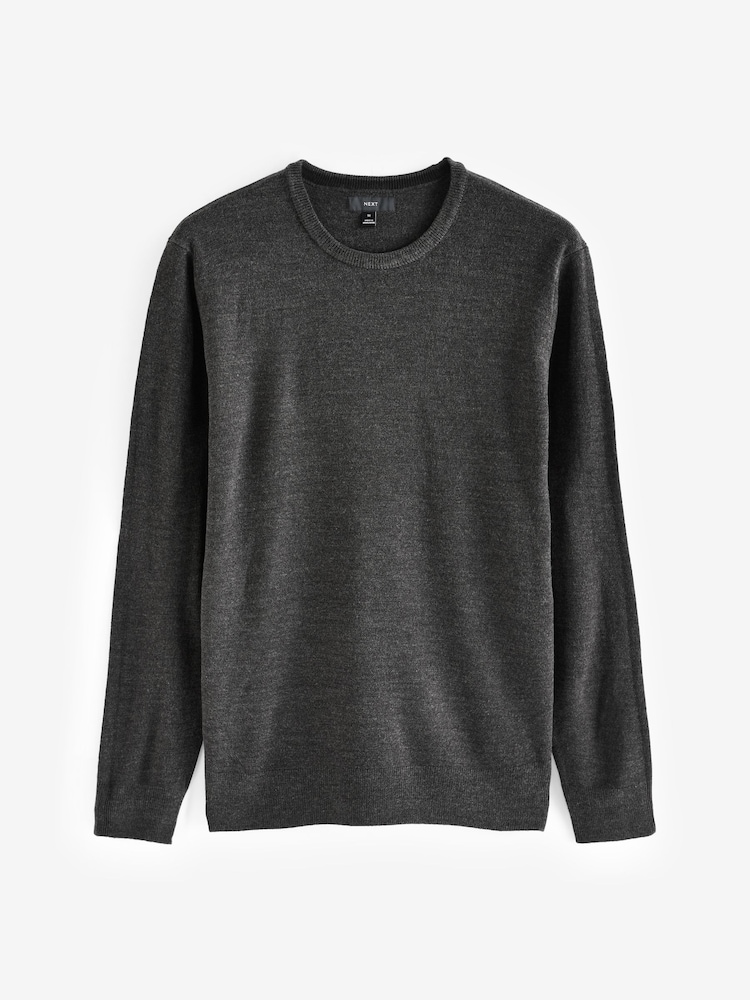 Noir/Gris - Col ras du cou - Lot de coupe classique Soft Touch Pull 2 - Image 8 of 11