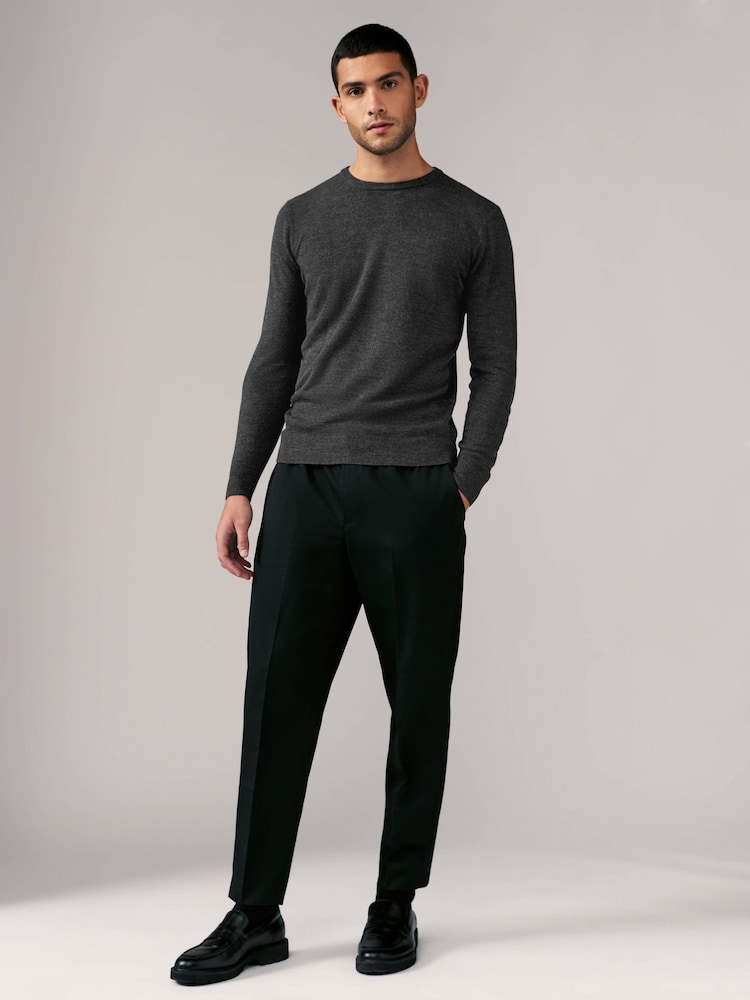 Bleu marine/gris anthracite - Col ras du cou - Lot de coupe classique Soft Touch Pull 2 - Image 3 of 10