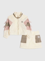 River Island нейлоновая куртка в стиле колор блок Комплект с юбкой - Изображение 1 5