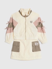 River Island нейлоновая куртка в стиле колор блок Комплект с юбкой - Изображение 3 5