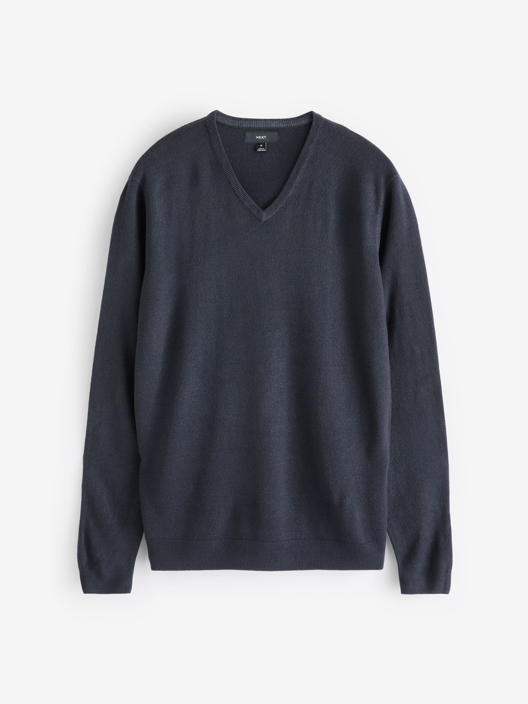 Buy Navy Blue V-Neck Regular Fit Soft Touch Jumpers 2 Pack from