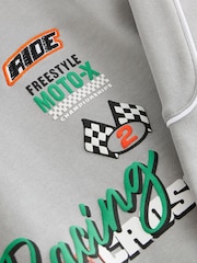 Grey Moto-X Crew Neck Sweat Top (3-16yrs) - Image 3 of 3