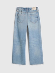 River Island Blue Ripped Straight Leg Jeans - Image 2 of 4