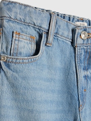 River Island Blue Ripped Straight Leg Jeans - Image 3 of 4