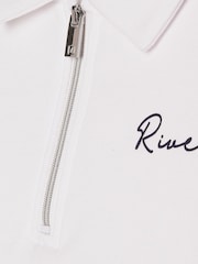 River Island 標誌 Polo 衫與短褲套裝 - 圖片 4，共 5