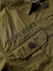 Oliva quemado - Camisa de estilo militar de algodón 100 % de Superdry - Imagen 5 de 5