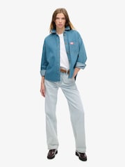Superdry Blue 100% Cotton Denim Overshirt - Image 2 of 7