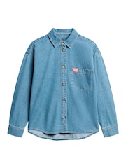 Superdry Blue 100% Cotton Denim Overshirt - Image 5 of 7