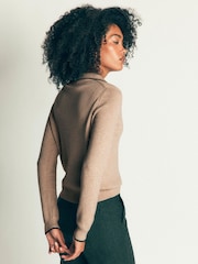 Boden Natural Liz Henley Jumper - Image 3 of 6