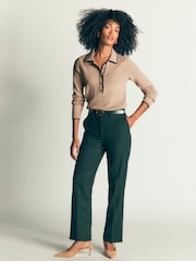 Boden Natural Liz Henley Jumper - Image 4 of 6
