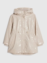 River Island Cream Leopard Raincoat - Image 1 of 4