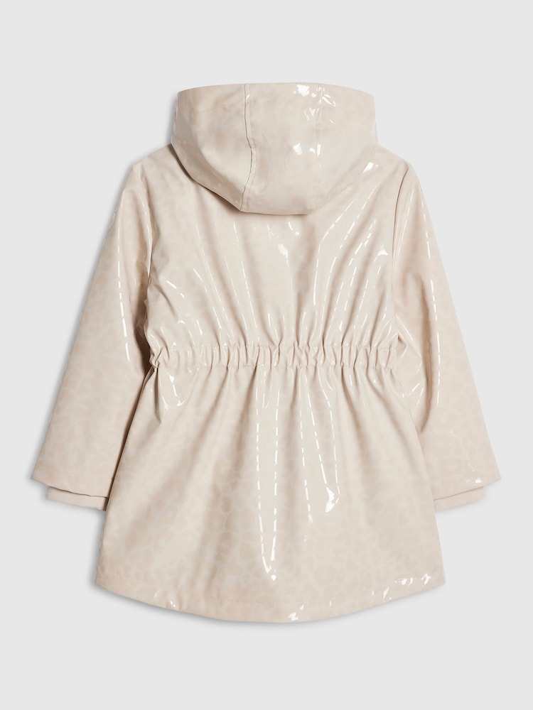 River Island Cream Leopard Raincoat - Image 2 of 4