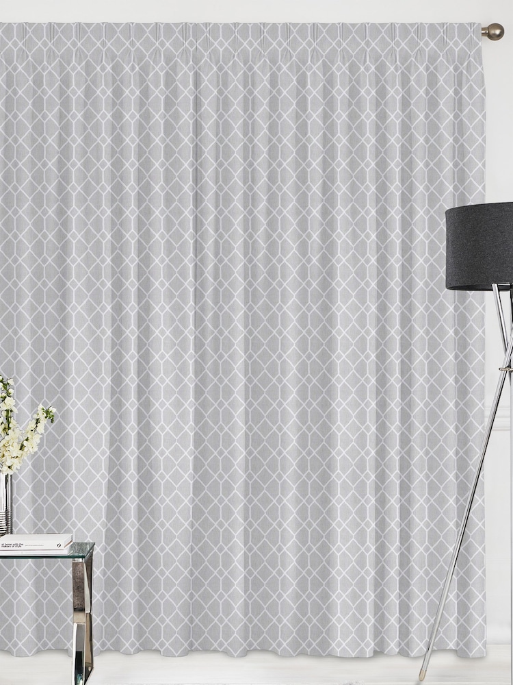 Silver Grey Earle Made To Measure Curtains - Image 2 of 9
