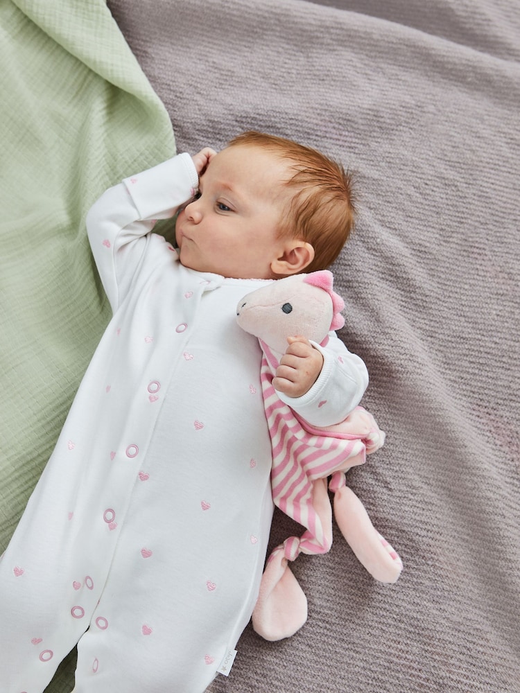 JoJo Maman Bébé Pink Dino Breton Duck Comforter - Image 2 of 4