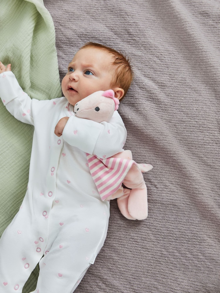 JoJo Maman Bébé Pink Dino Breton Duck Comforter - Image 3 of 4