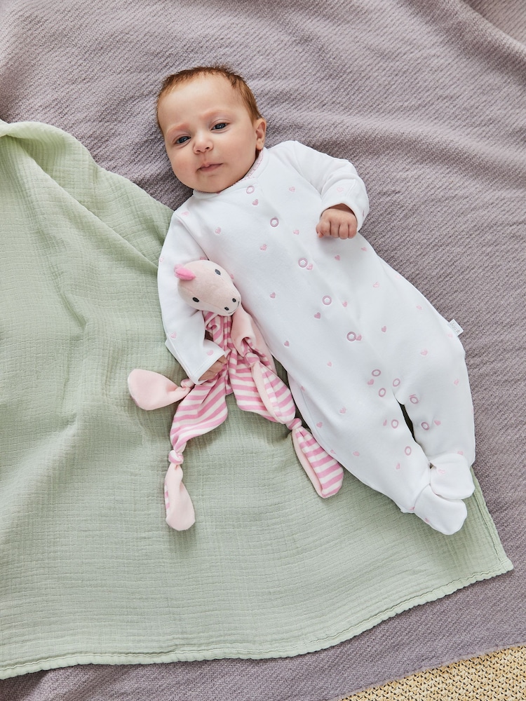 JoJo Maman Bébé Pink Dino Comforter - Image 4 of 4 JoJo Maman Bébé Pink Dino Comforter - Image 4 of 4