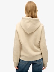 Superdry Pelican Beige Marl Embossed Vl Graphic Hoodie - Image 2 of 8