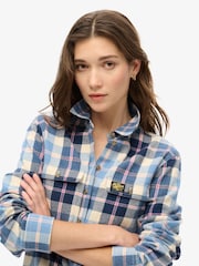 Классический синий чек - Superdry 100% Хлопок Lumberjack Check Flannel рубашки - Image 3 of 7