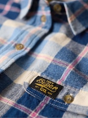 Классический синий чек - Superdry 100% Хлопок Lumberjack Check Flannel рубашки - Image 6 of 7