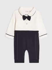 River Island Blue Sailor Tie Bear Bodysuit & Legging Set - Image 1 of 5
