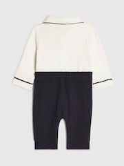 River Island Blue Sailor Tie Bear Bodysuit & Legging Set - Image 2 of 5