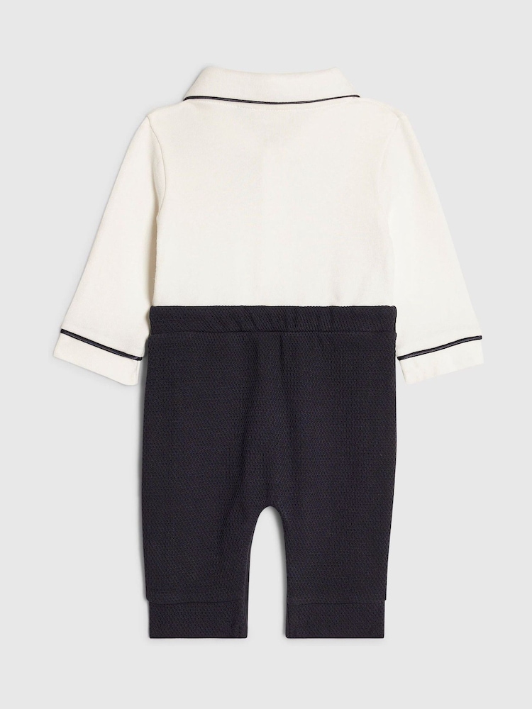 River Island Blue Sailor Tie Bear Bodysuit & Legging Set - Image 2 of 5 River Island Blue Sailor Tie Bear Bodysuit & Legging Set - Image 2 of 5