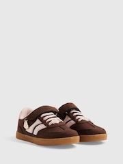 River Island Brown/Pink Velcro Trainers - Image 2 of 5