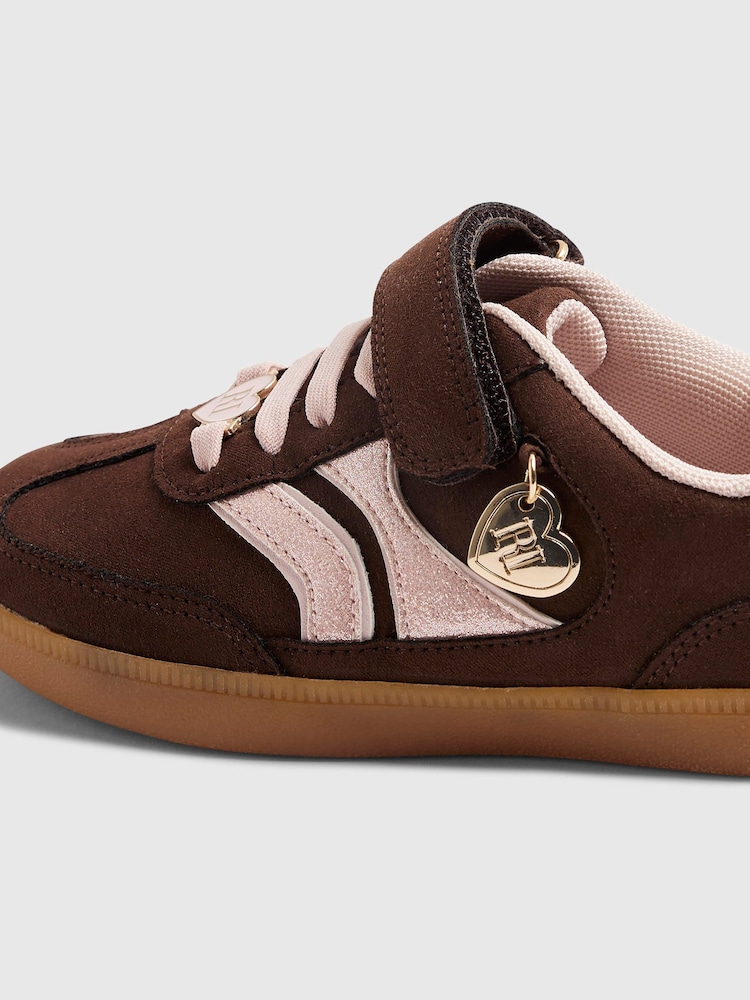 River Island Brown/Pink Velcro Trainers - Image 5 of 5 River Island Brown/Pink Velcro Trainers - Image 5 of 5