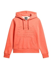 Superdry LA Coral Marl Embossed Vl Graphic Hoodie - Image 5 of 6