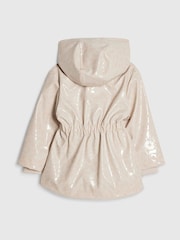 River Island Cream Hooded Rain Jacket - Image 2 of 4