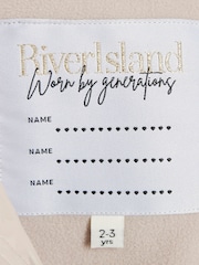 River Island Cream Hooded Rain Jacket - Image 3 of 4