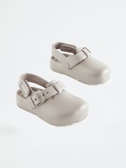 Neutral Buckle Clogs - Image 2 of 7