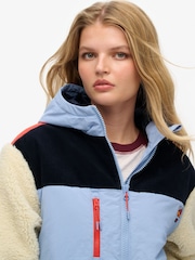 Urban/Cream - Superdry Fleecejacke mit Kapuze - Bild 3 von 6