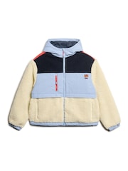 Urban/Cream - Superdry Fleecejacke mit Kapuze - Bild 4 von 6