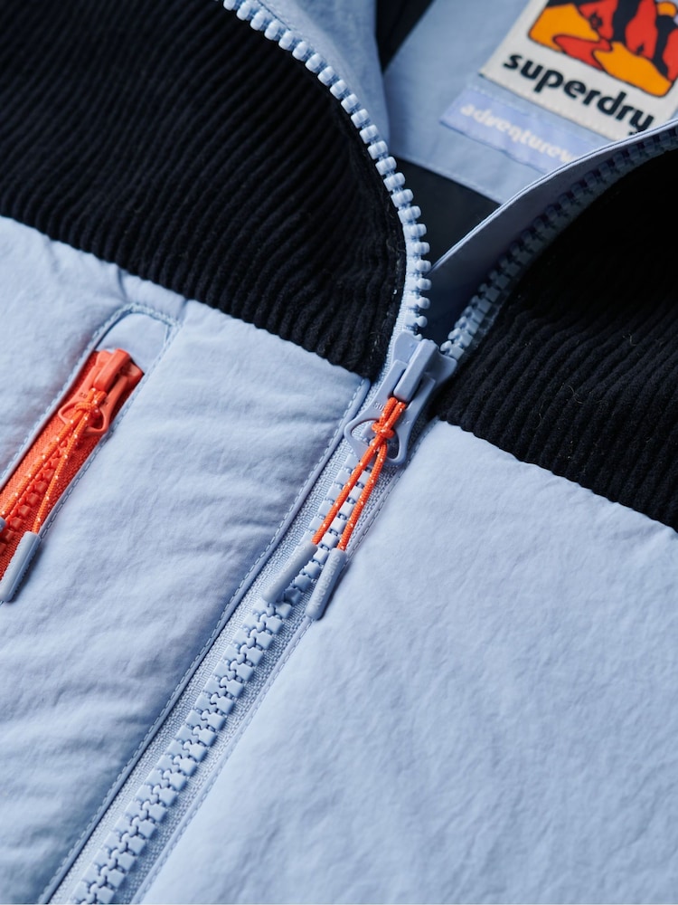 Urban/Cream - Superdry Fleecejacke mit Kapuze - Bild 6 von 6