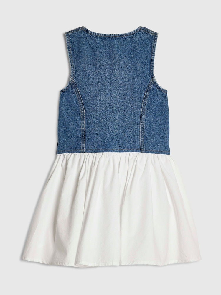 River Island Blue Hybrid Waistcoat Dress - Image 2 of 4