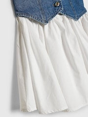 River Island Blue Hybrid Waistcoat Dress - Image 3 of 4