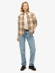 Beige/Cream Rutemønster - Superdry 100% Bomull Lumberjack Rutemønster Flanell Skjorter - Bilde 2 av 6
