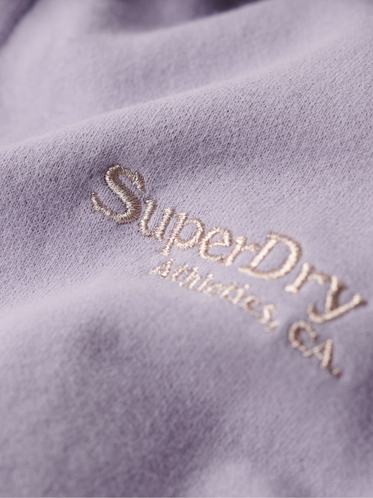 Superdry Brassica Lilac Essential Logo Zip Hoodie - Image 6 of 6