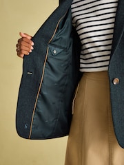 Joules Bramble Navy Blue Tweed Blazer - Image 6 of 9