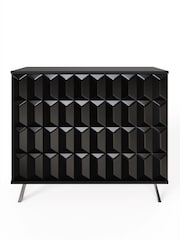 Frank Olsen Black Elevate Smart LED Small Sideboard - Image 3 of 6
