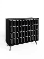 Frank Olsen Black Elevate Smart LED Small Sideboard - Image 5 of 6