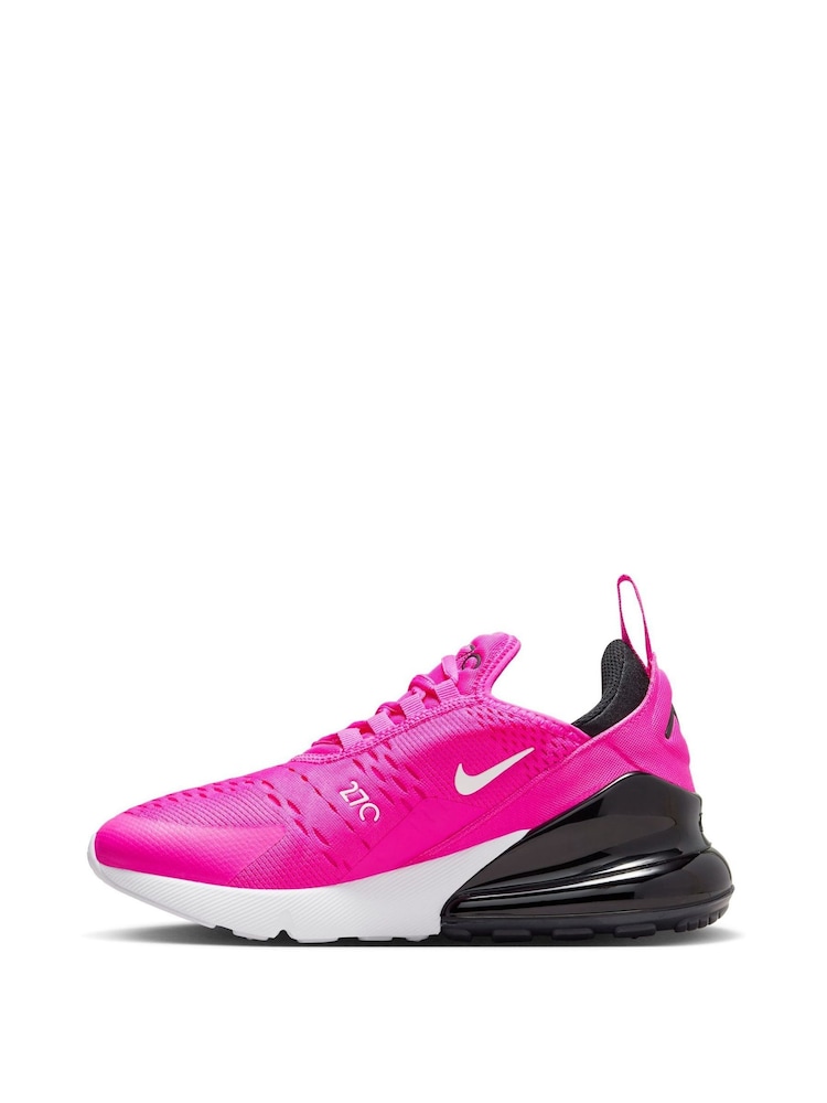 Nike Pink Youth Air Max 270 Trainers - Image 4 of 11