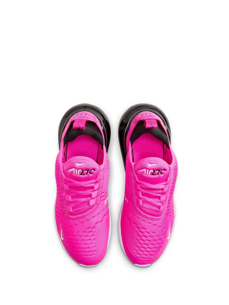 Nike Pink Youth Air Max 270 Trainers - Image 6 of 11