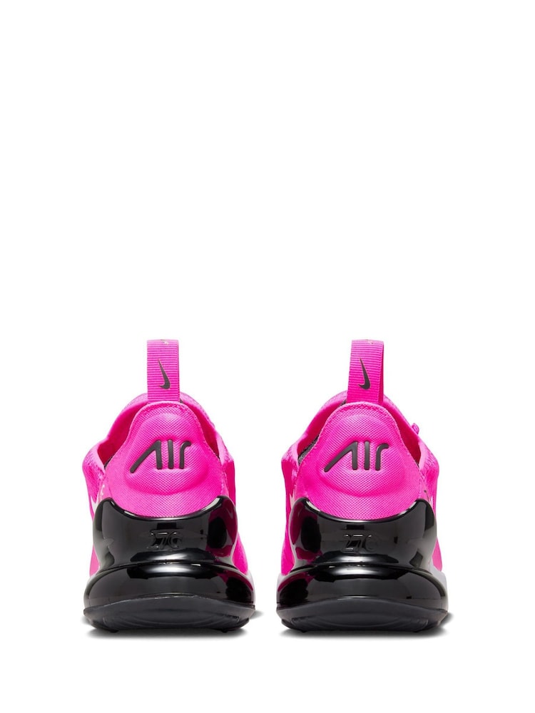 Nike Pink Youth Air Max 270 Trainers - Image 7 of 11